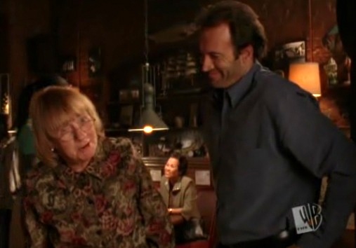 Kathryn Joosten plays Luke's adopted guardian angel diner owner Maisy Fortner
